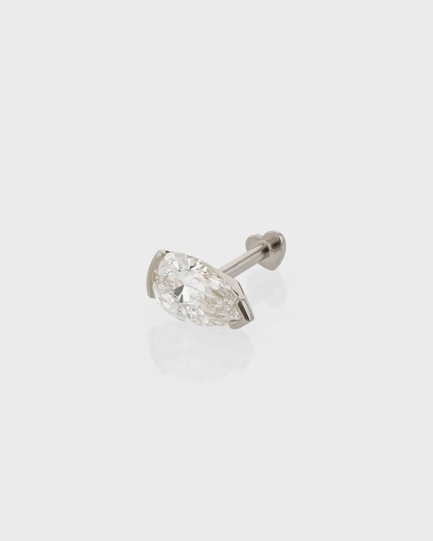 0.51ct Pear Suspense Cartilage Earring