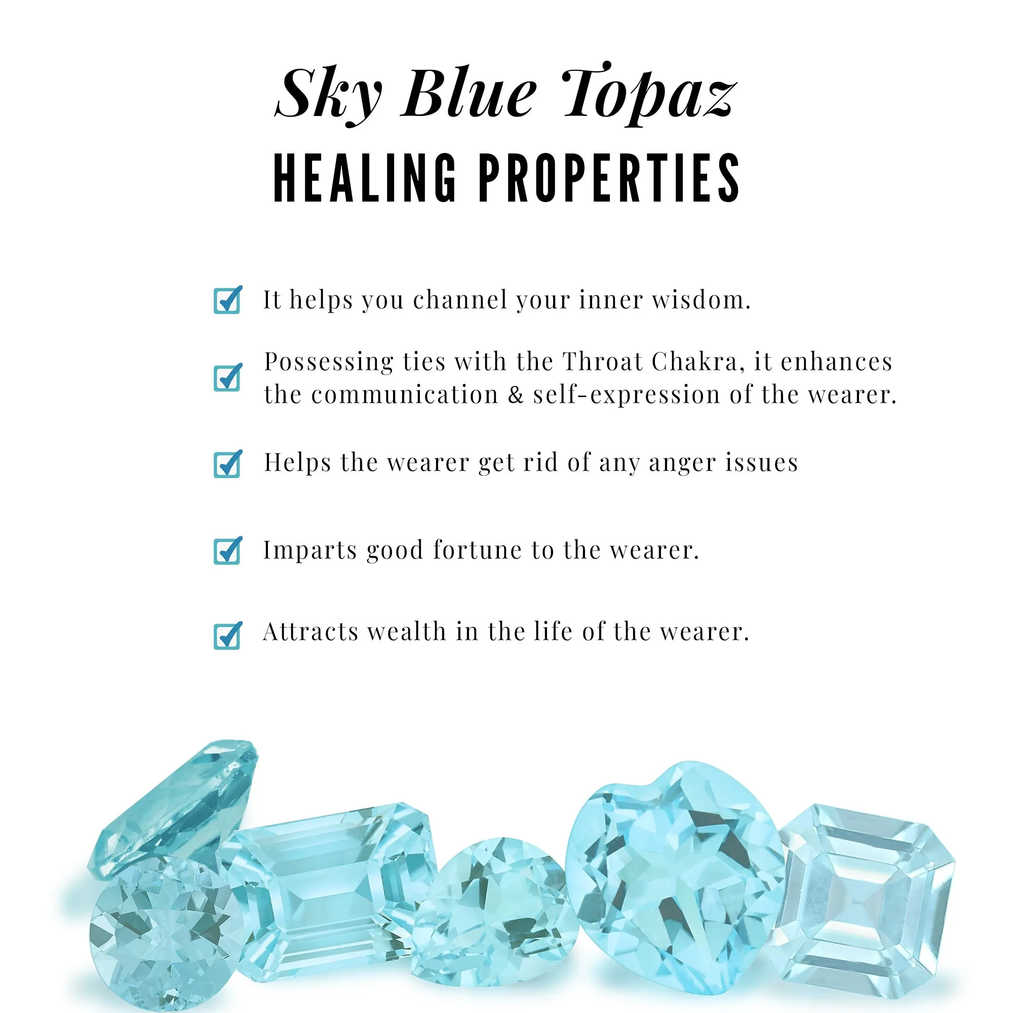 1/4 CT Round Sky Blue Topaz Three Stone Promise Ring