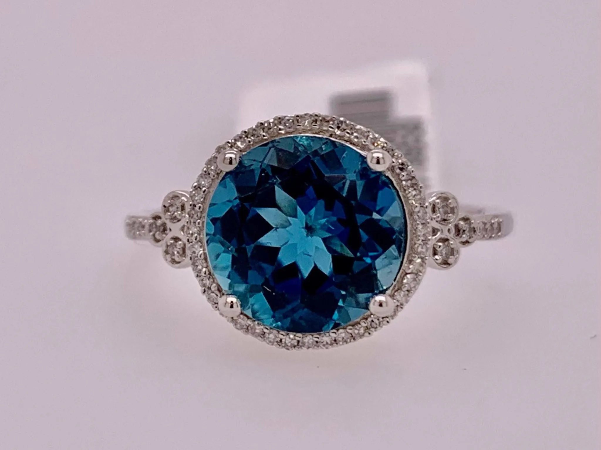 14K London Blue Topaz & Diamond Ring