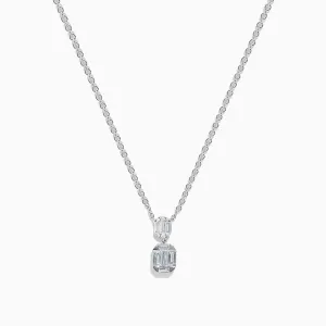 14K White Gold Diamond Necklace