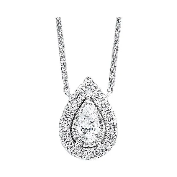 14Kt White Gold Diamond 1/4Ctw Necklace