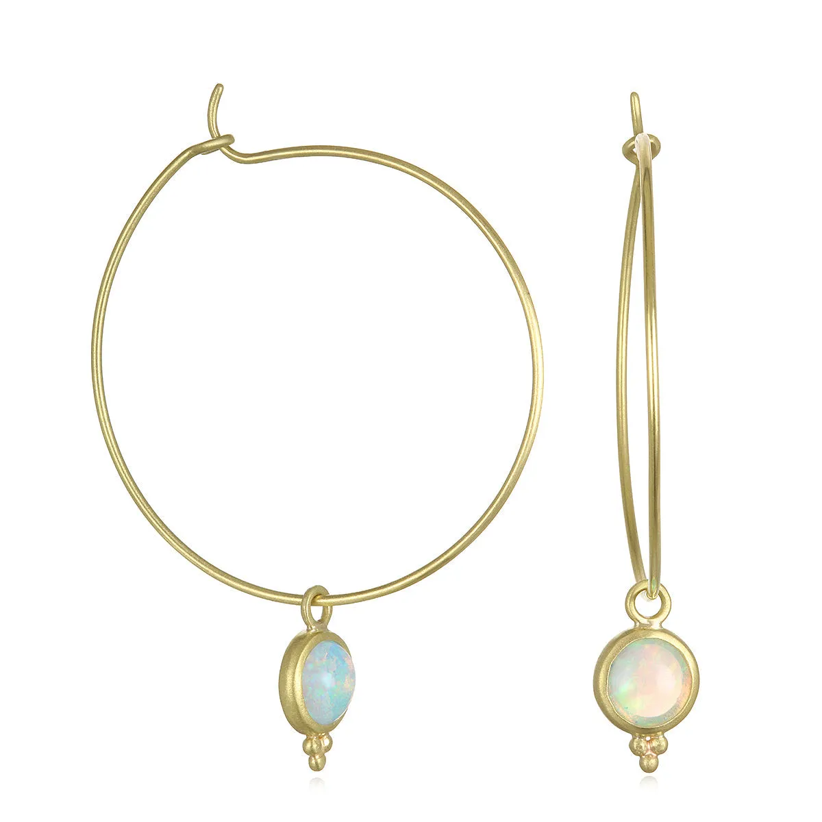 18 Karat Gold Australian Crystal Opal Drops