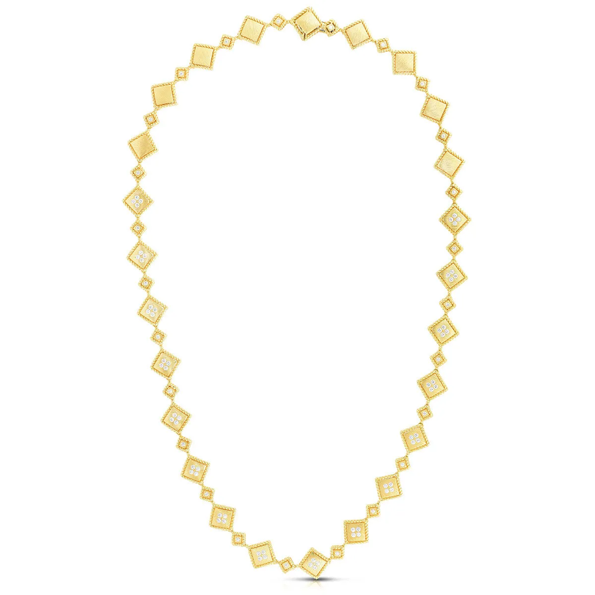 18K Palazzo Ducale Diamond Accent Satin Collar