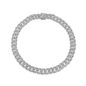 21.46CT DIAMOND PAVE LINK NECKLACE