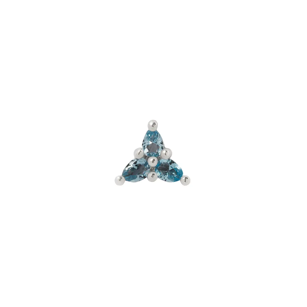 3 Little Pears - London Blue Topaz - Threadless End
