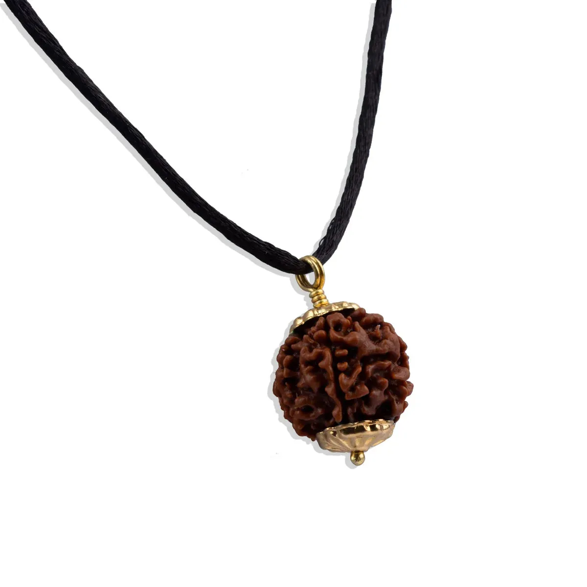 6 Face Rudraksha Pendant | Gold Cup Rudraksha Pendant/ Nepali Rudraksh Locket for Men & Women