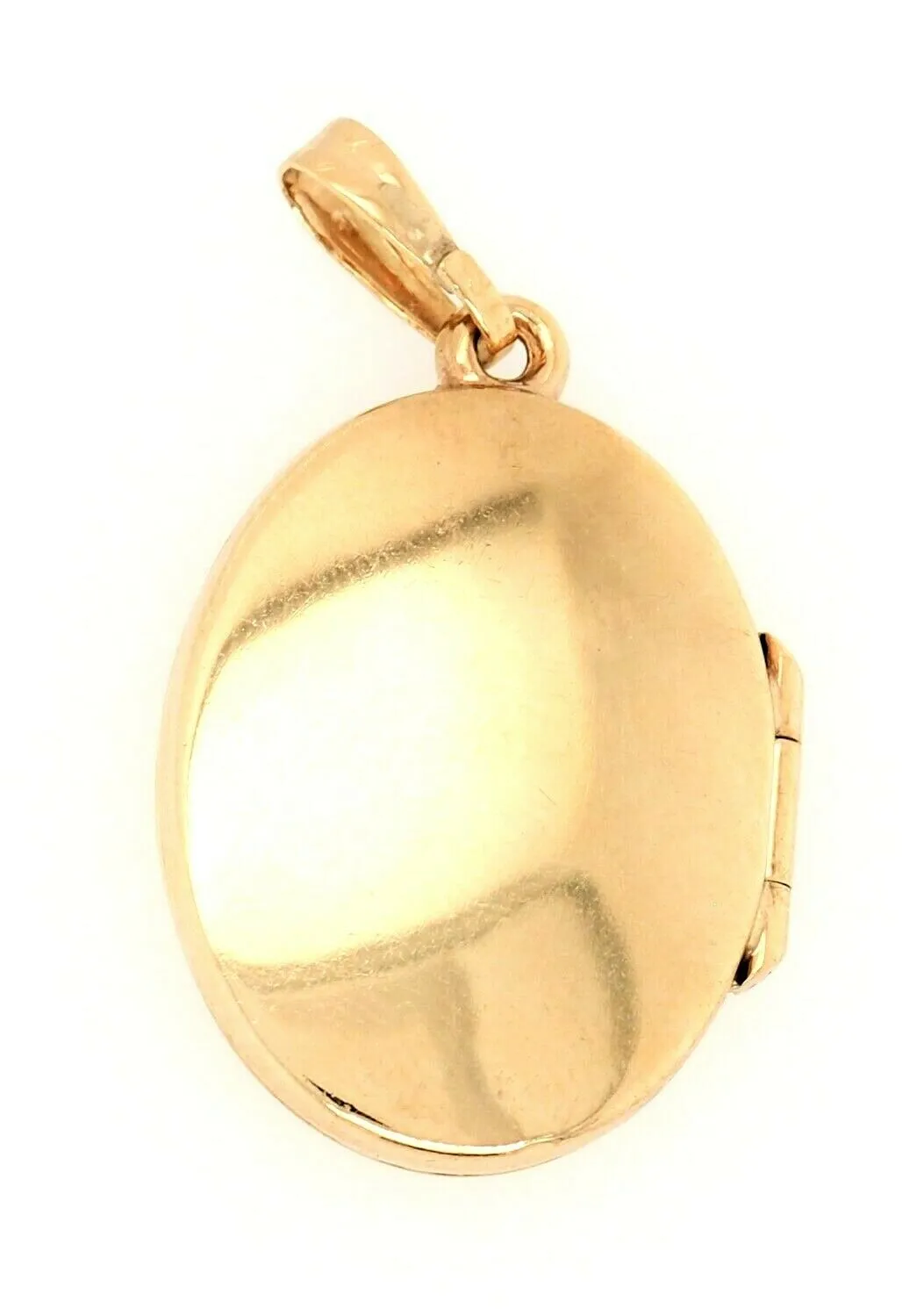 9ct Yellow Gold Locket Pendant with Embellished Front