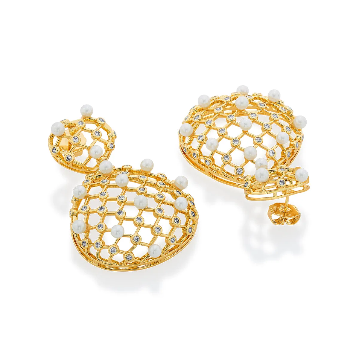 Amara Lattice Drop Earrings