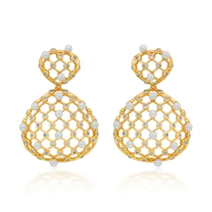 Amara Lattice Drop Earrings
