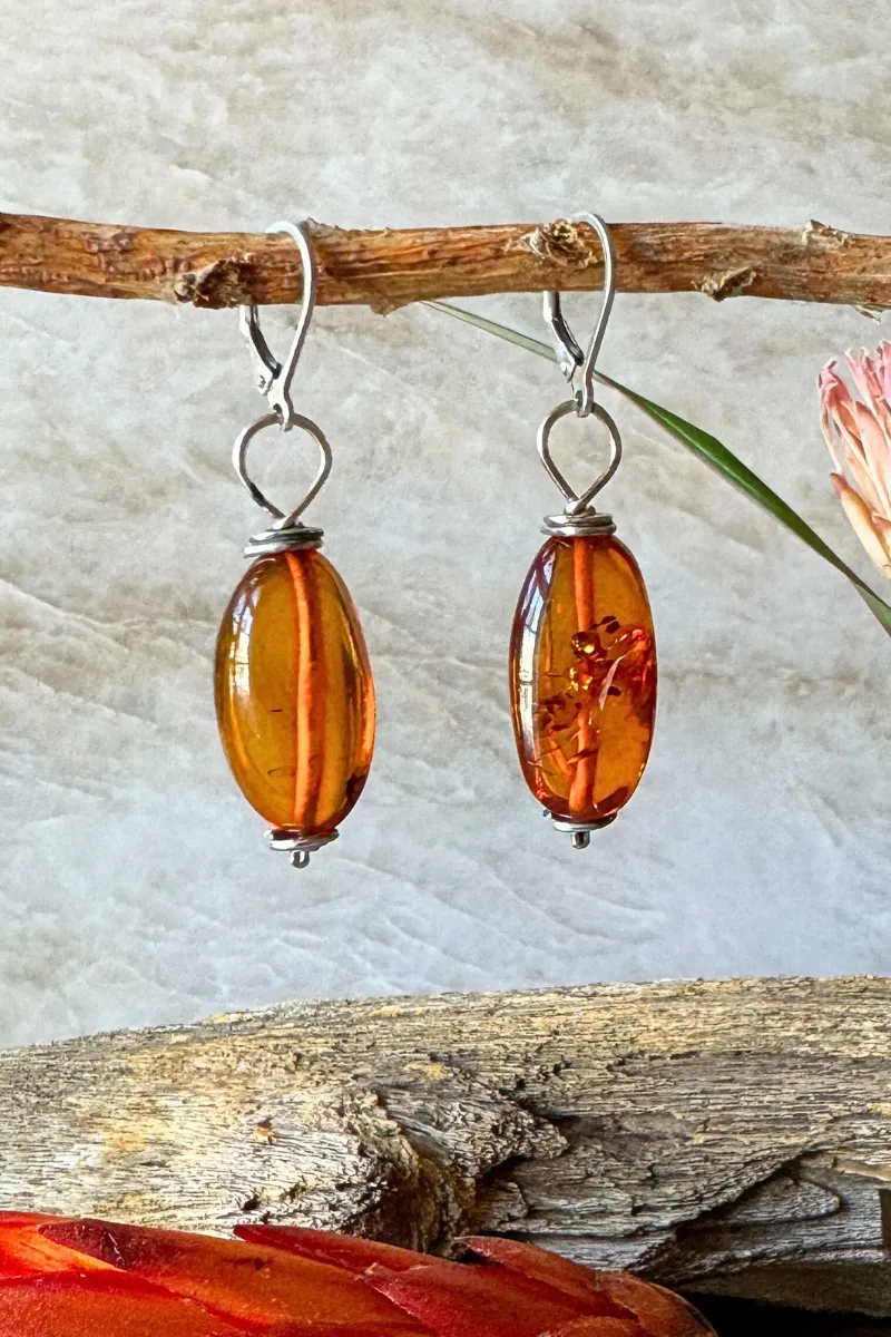 Amber Earrings