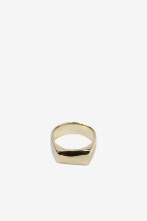 Angle Signet Ring 9k Gold (M)