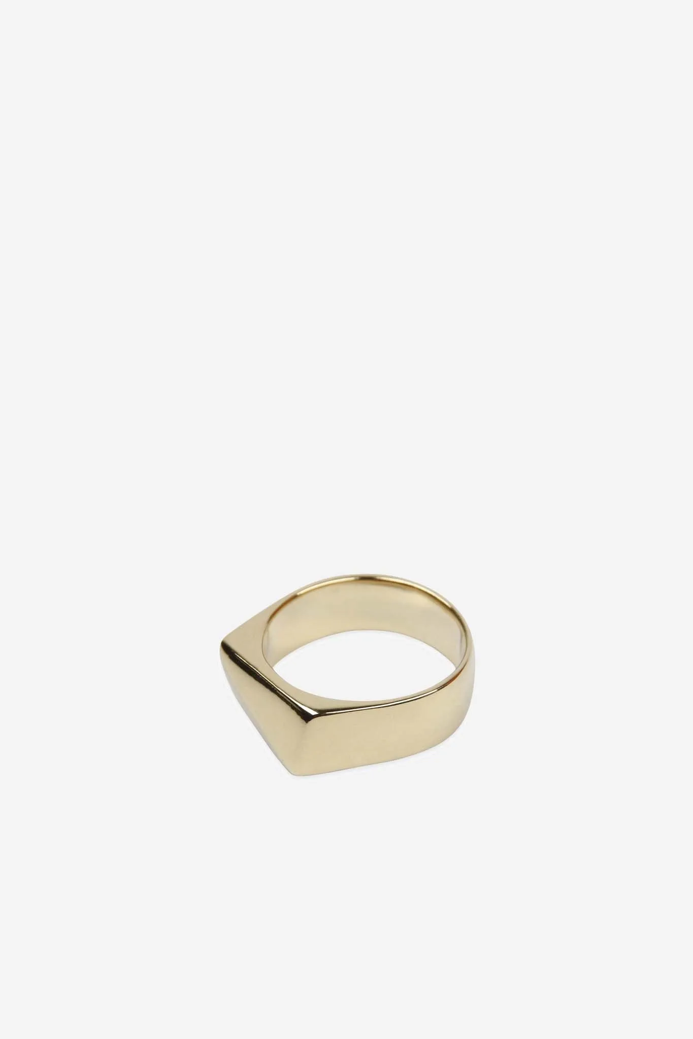 Angle Signet Ring 9k Gold (M)