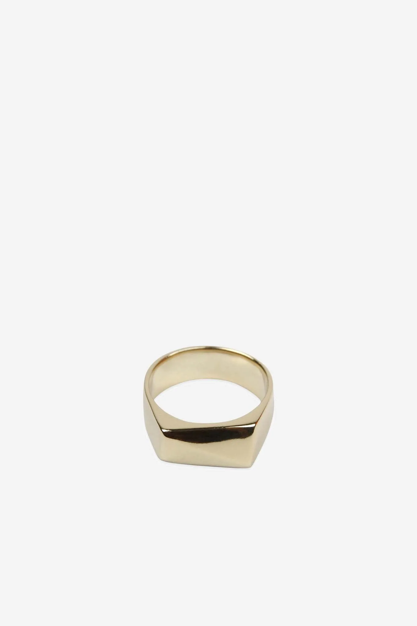 Angle Signet Ring 9k Gold (M)