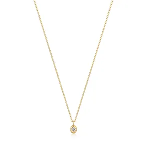 Ania Haie 14kt Gold Magma Single Diamond Necklace
