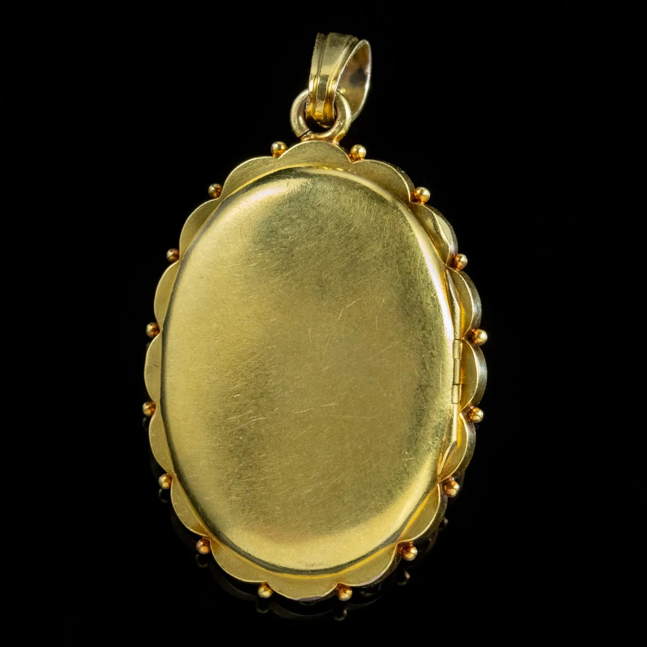 Antique Victorian Dove Locket Onyx Diamond Pearl 18Ct Gold Circa 1880