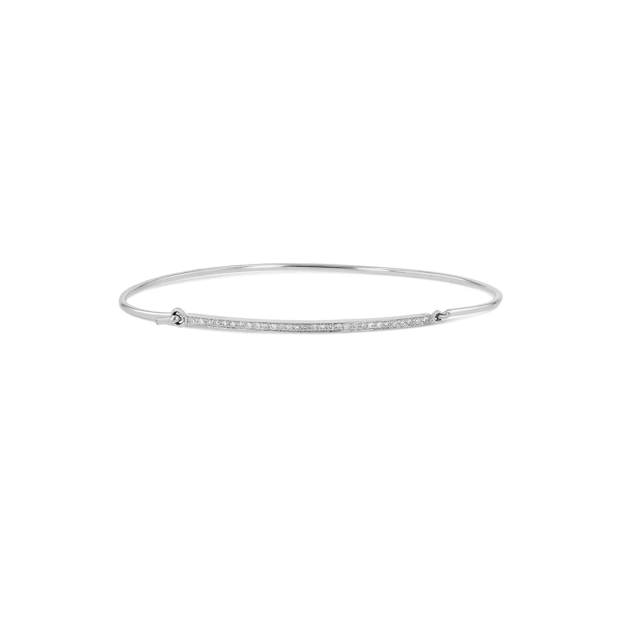 Bar Cuff with Diamonds