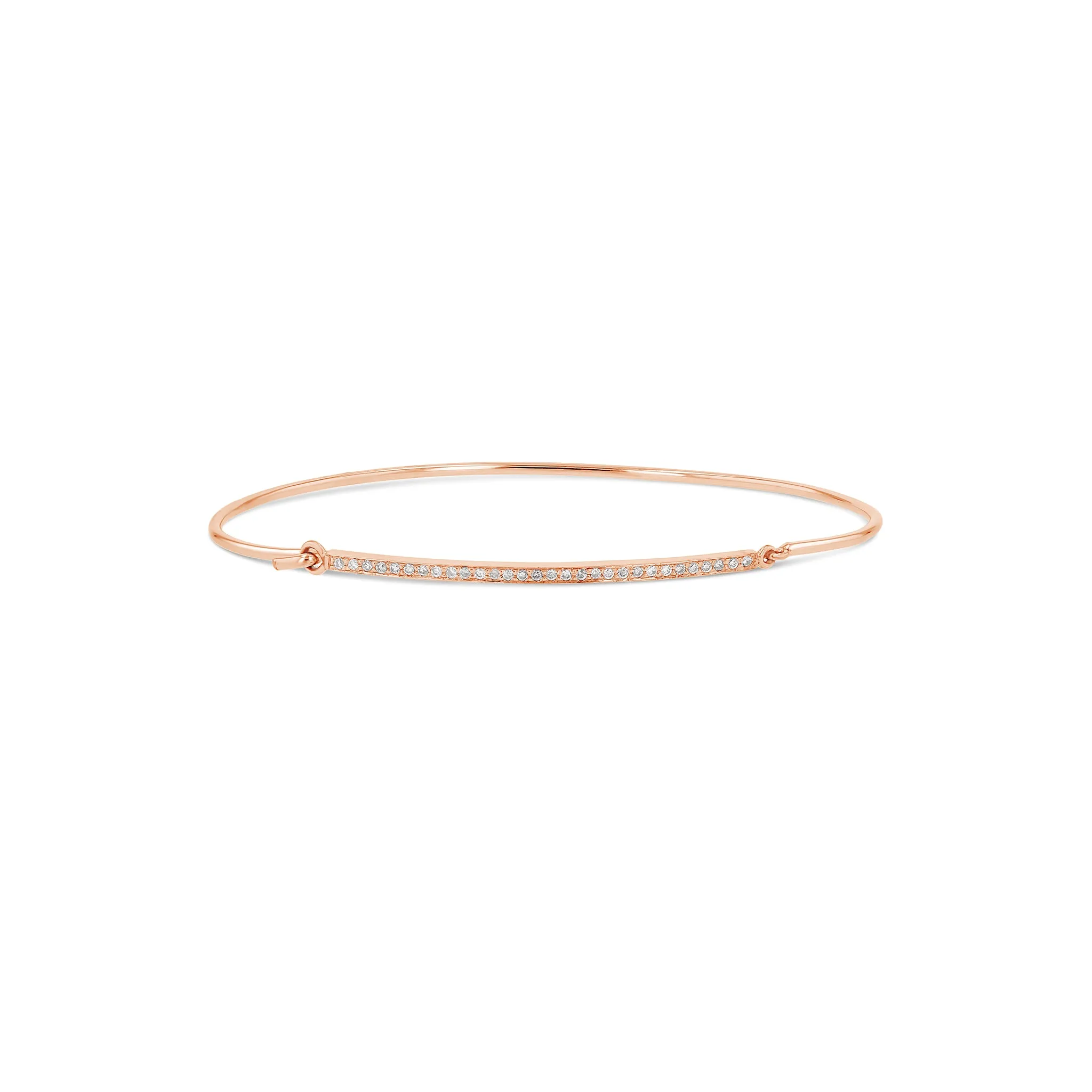 Bar Cuff with Diamonds