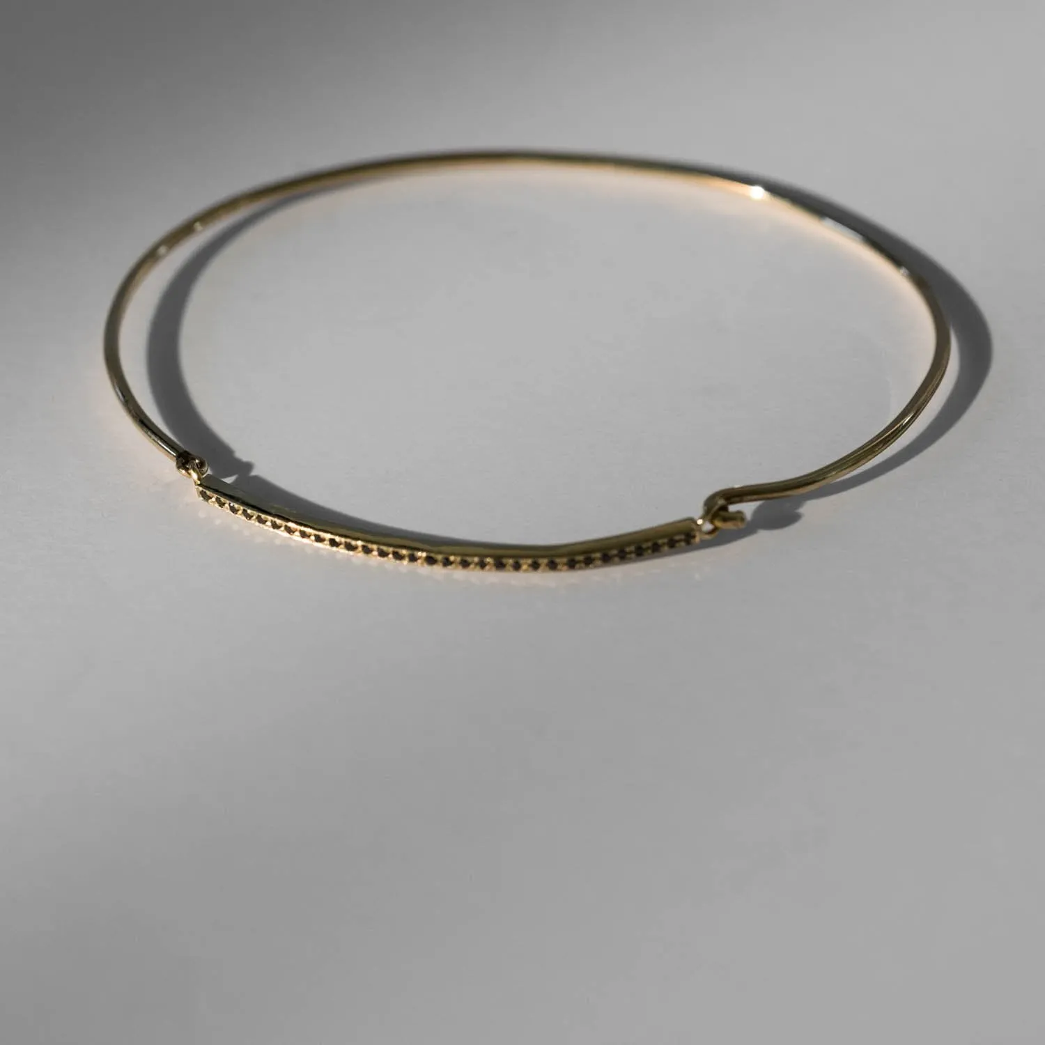 Bar Cuff with Diamonds