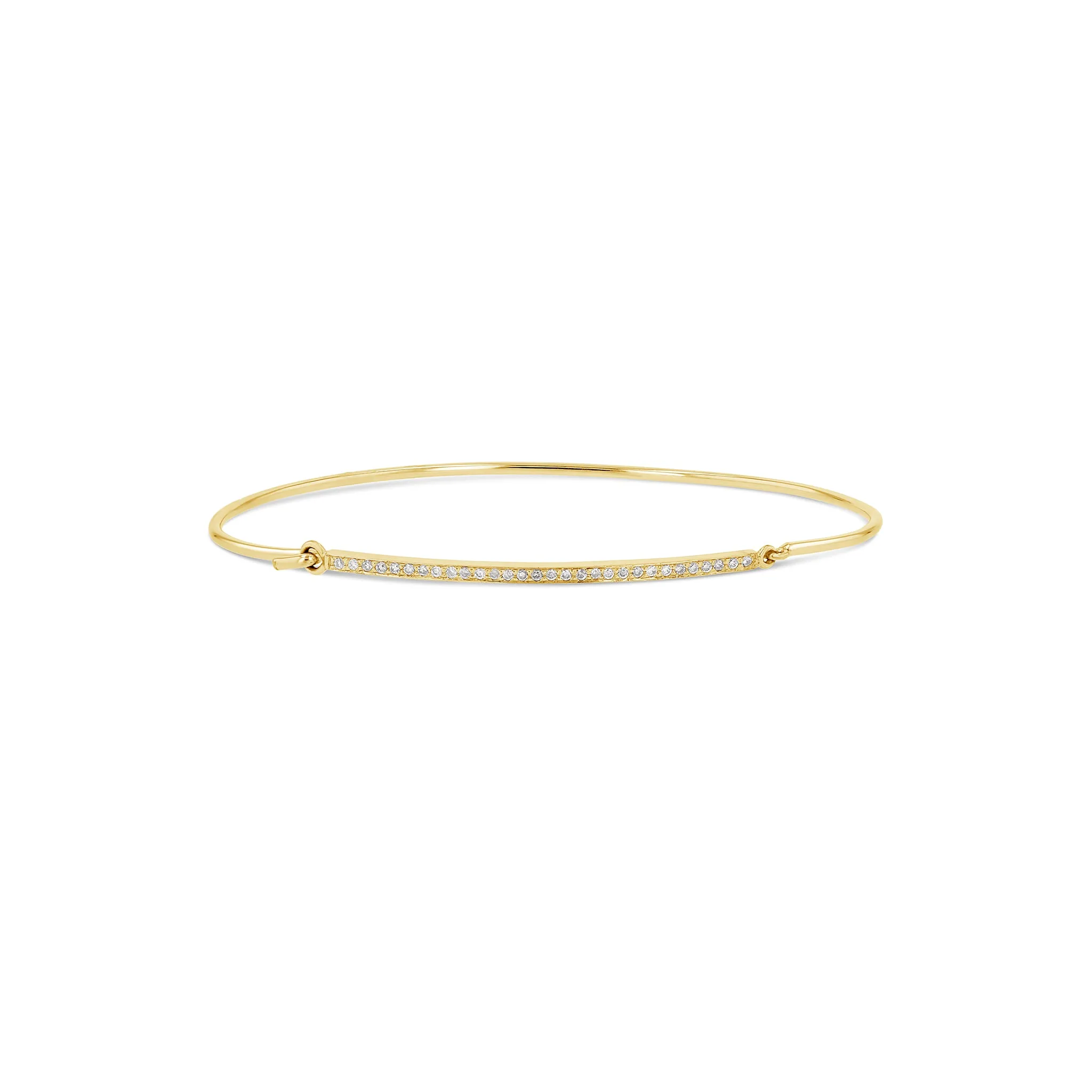 Bar Cuff with Diamonds