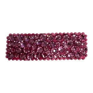 Bari Lynn All Over Swarovski Crystal Snap Clip - Rose Pink