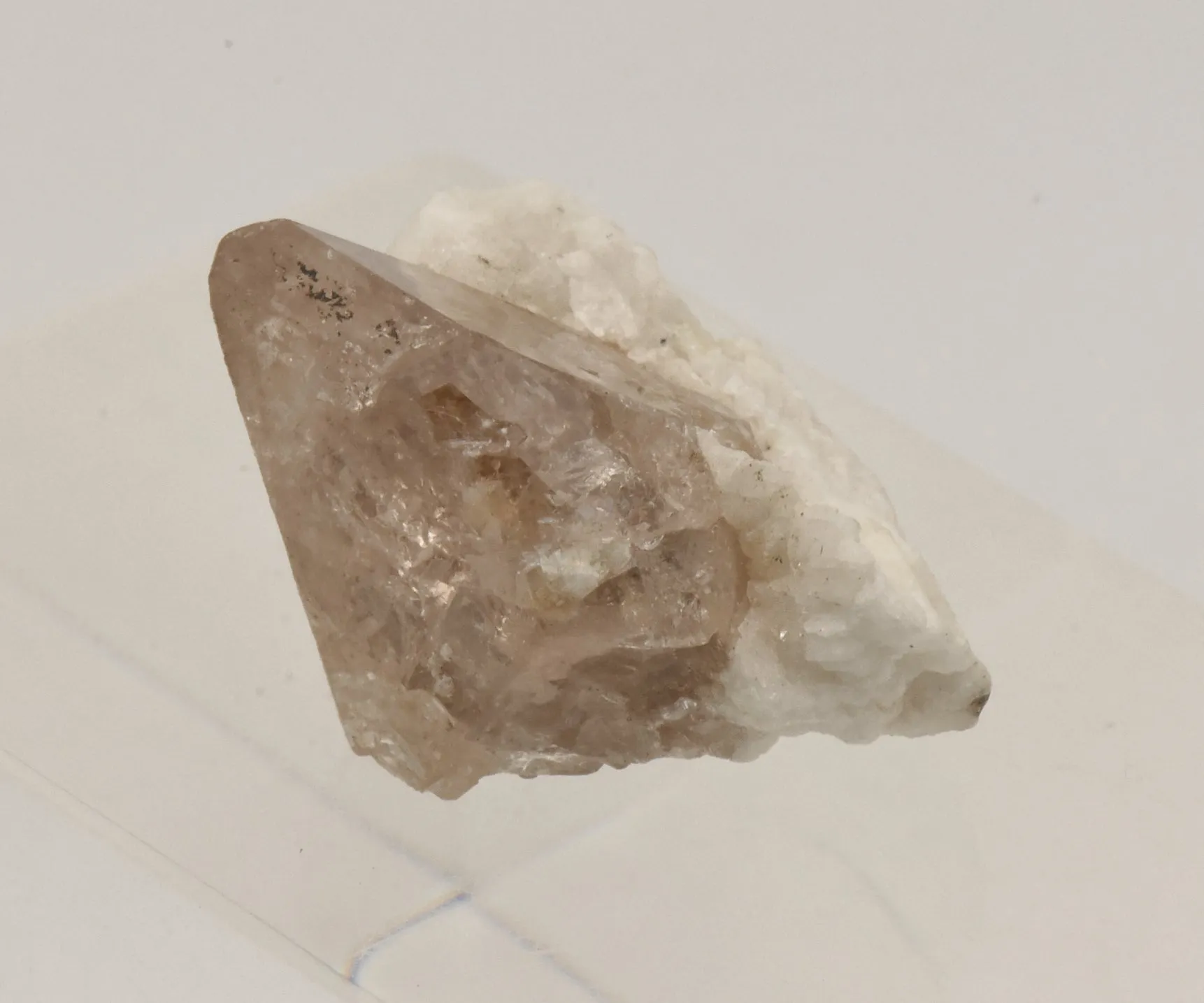 Beautiful "Champagne" Topaz Terminated Crystal on Matrix - Pakistan