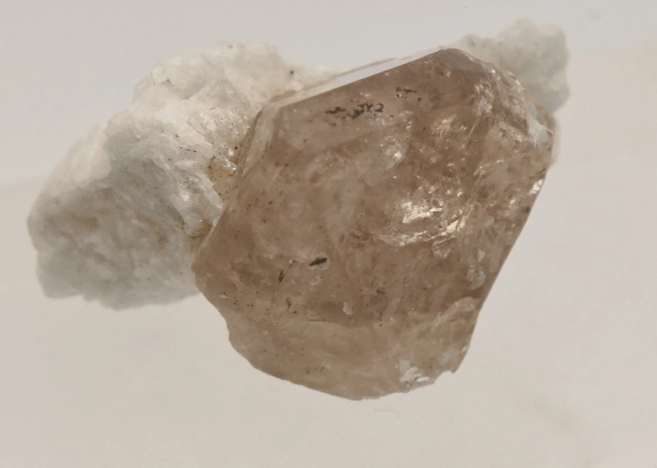 Beautiful "Champagne" Topaz Terminated Crystal on Matrix - Pakistan