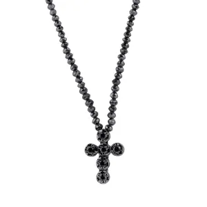 Black Diamond Cross and Necklace