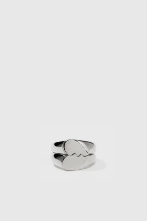 Broken Heart Rings - Sterling Silver