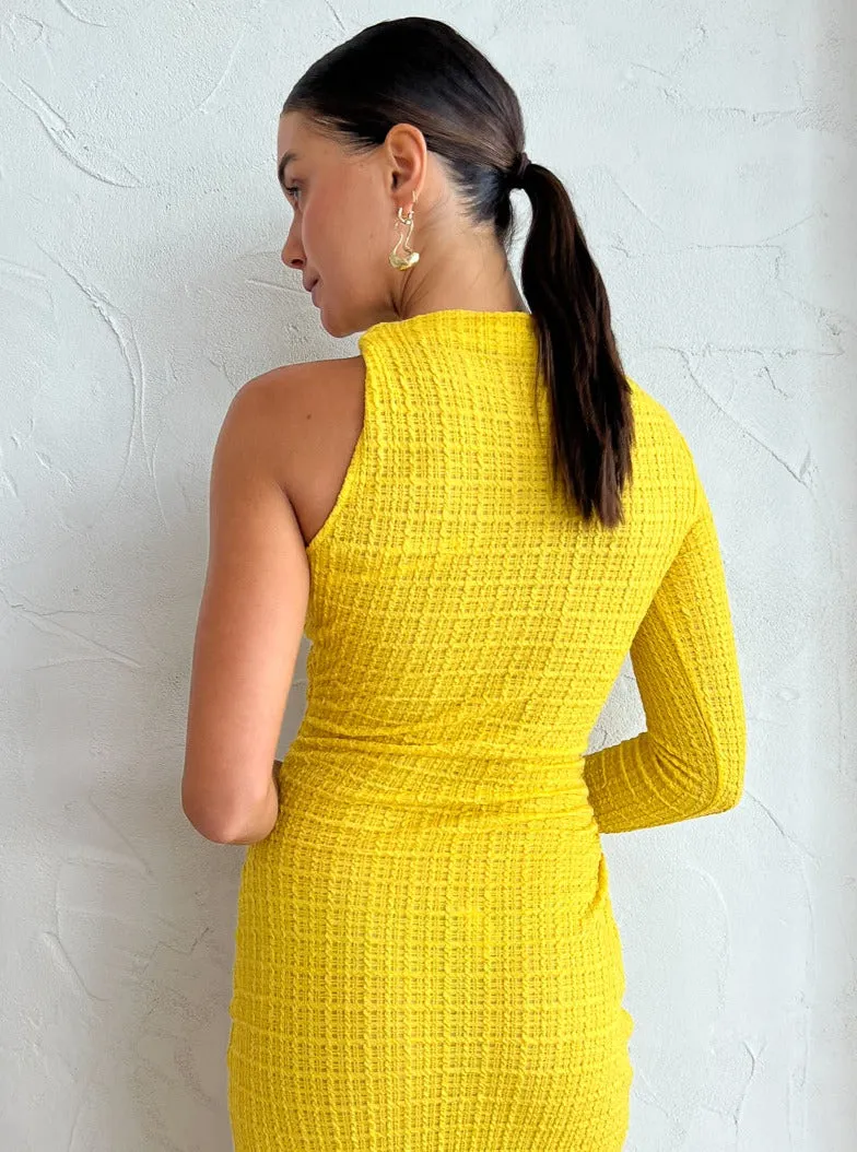 Camilla and Marc Cypress Midi Dress in Golden Amber