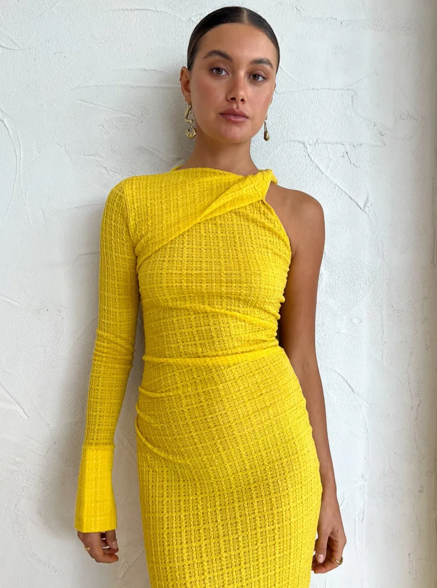 Camilla and Marc Cypress Midi Dress in Golden Amber