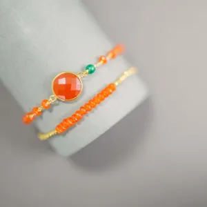 Carnelian Bracelet Set