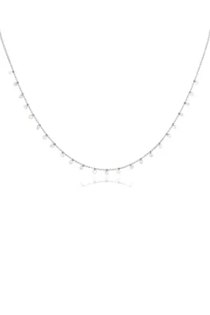 Celeste 24 Floating Diamond Necklace in White Gold