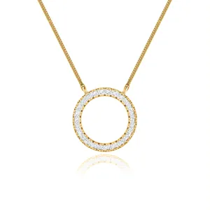 CHARLEY - Circle of Life Necklace Lab Diamond 18k Yellow Gold