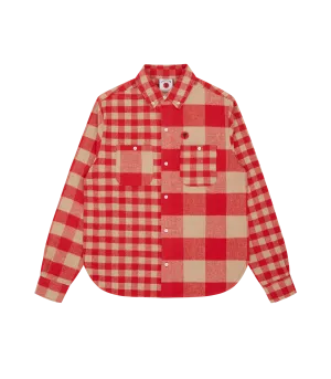 CHECK FLANNEL SHIRT - RED