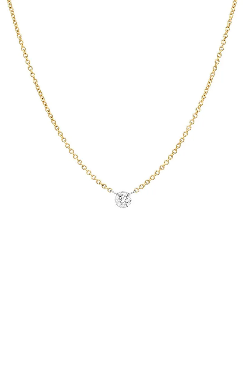 Cherished Diamond Necklace - 14kt Yellow Gold