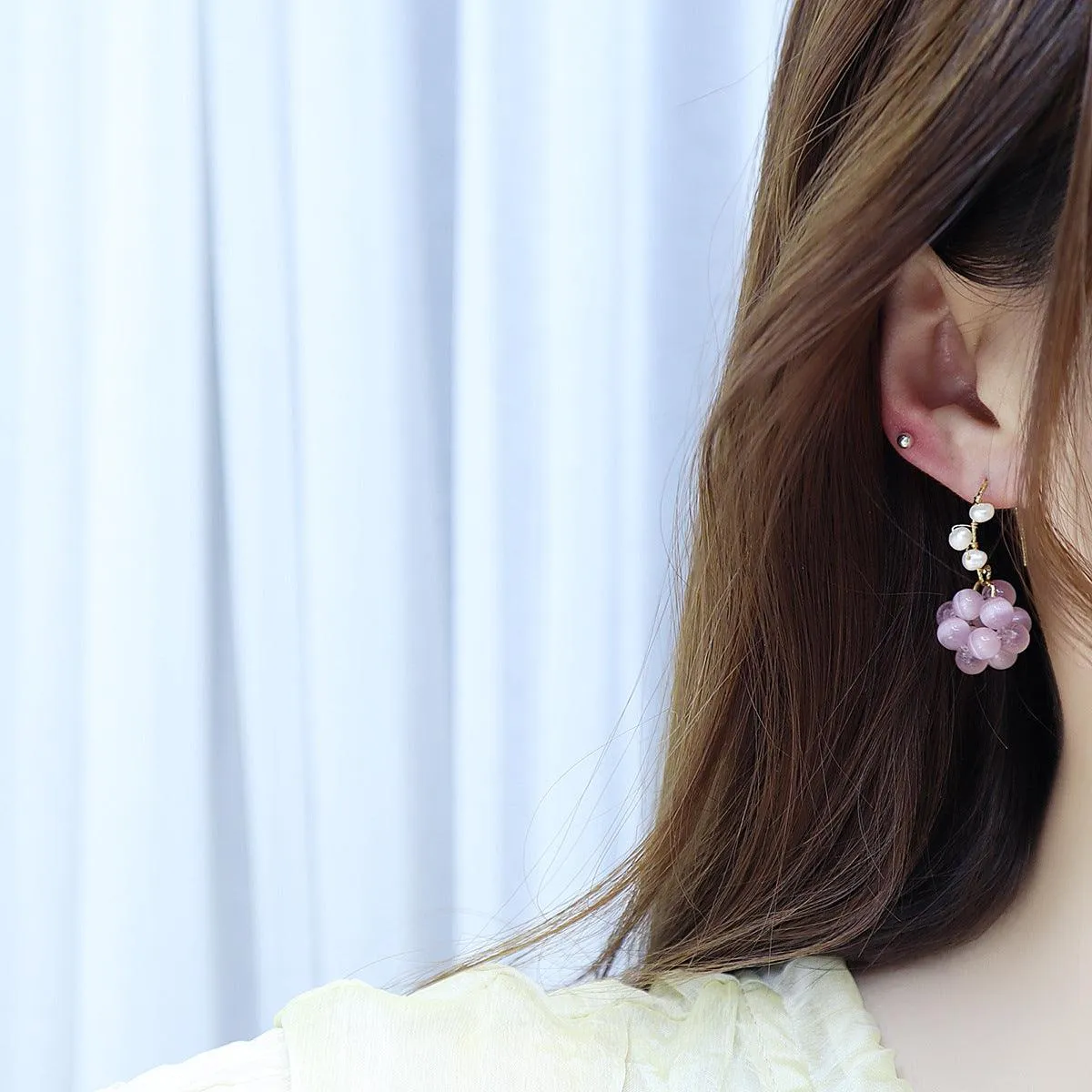 [Clearance] Grape Earrings