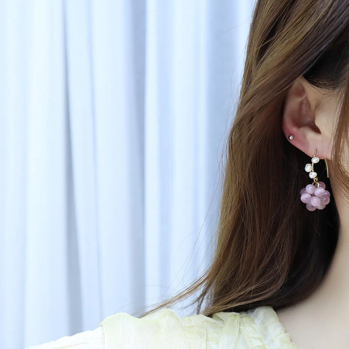 [Clearance] Grape Earrings