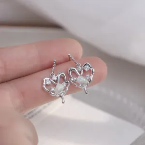 [Clearance] Silver Heart Earrings - Maya