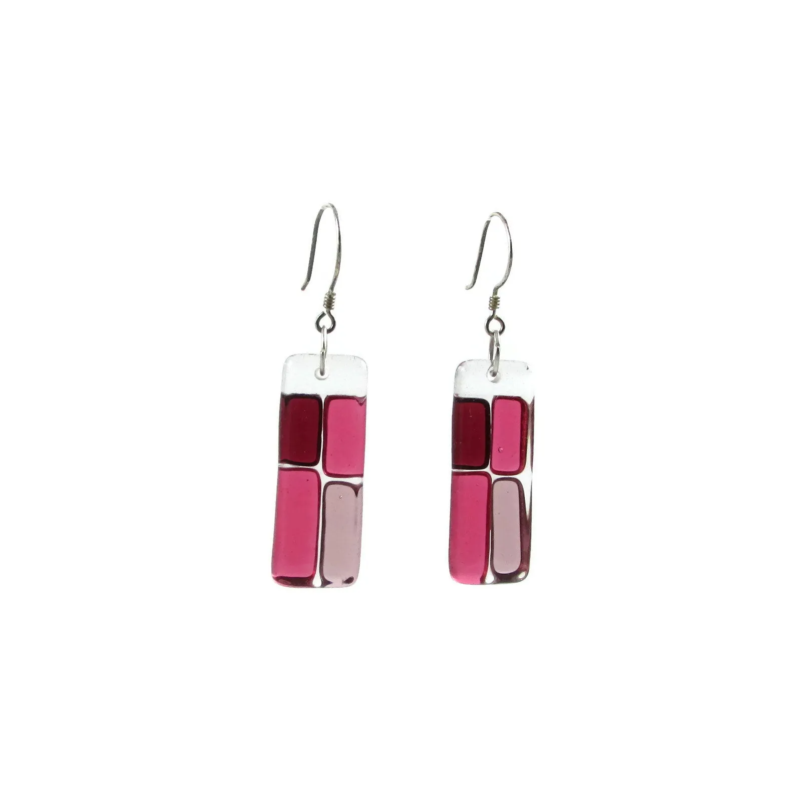 Cobblestones Glass Earrings - Navy