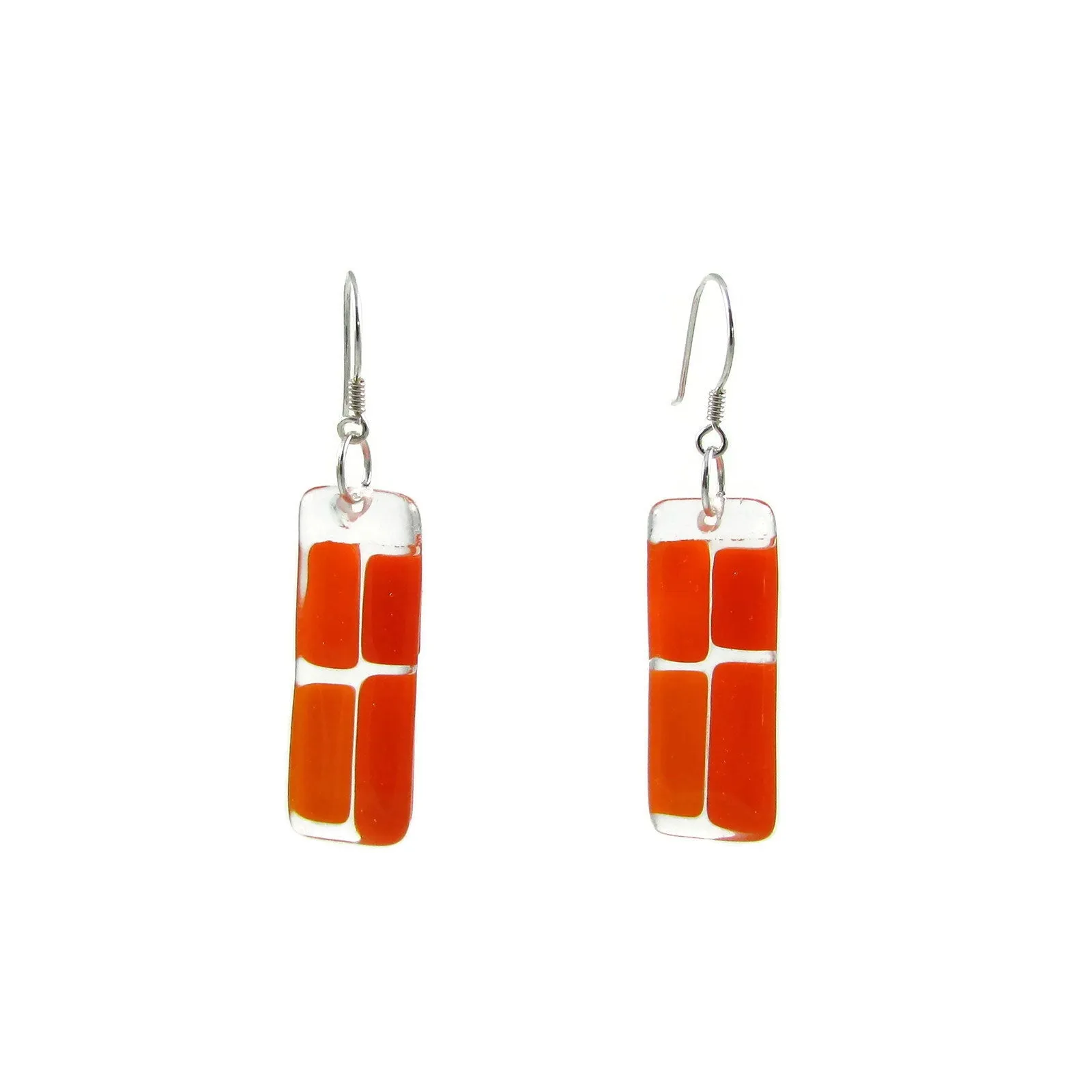 Cobblestones Glass Earrings - Navy