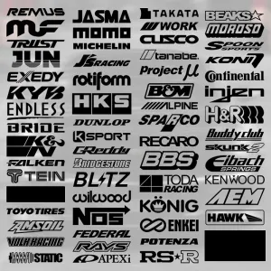 Color: Green - 15CM Motorcycle stickers Random 15pcs Racing
