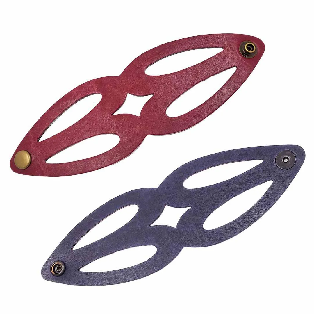 Cuff - Valentine Reversible (Cranberry Red and Violet Ink) by Oliotto