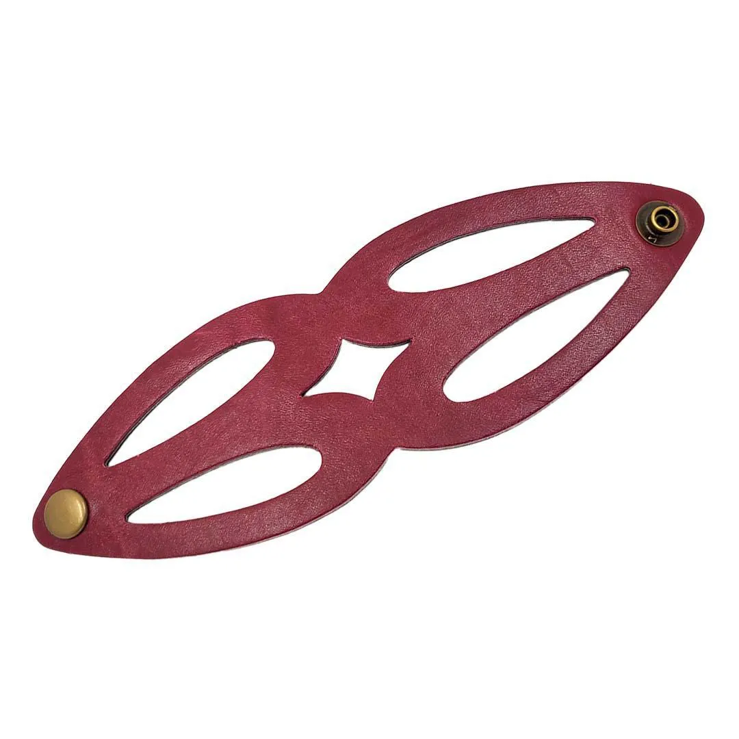 Cuff - Valentine Reversible (Cranberry Red and Violet Ink) by Oliotto