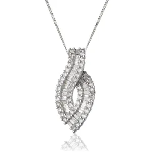 Curvy Diamond Drop Pendant