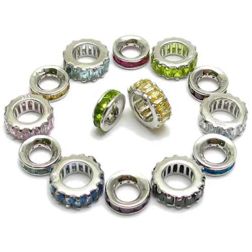 CZ Baguette Bead