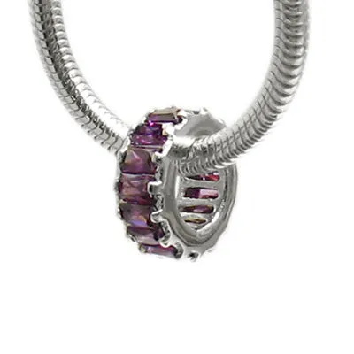 CZ Baguette Bead