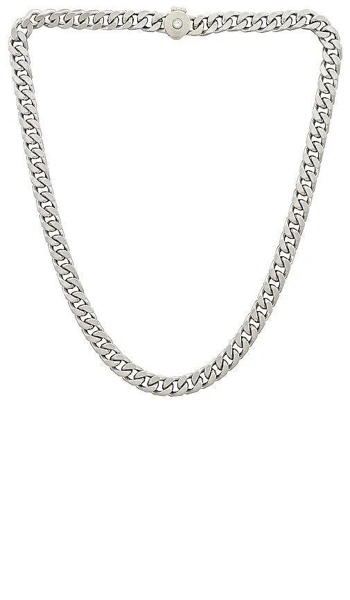 Demarson Luca Chain Necklace in Metallic Silver