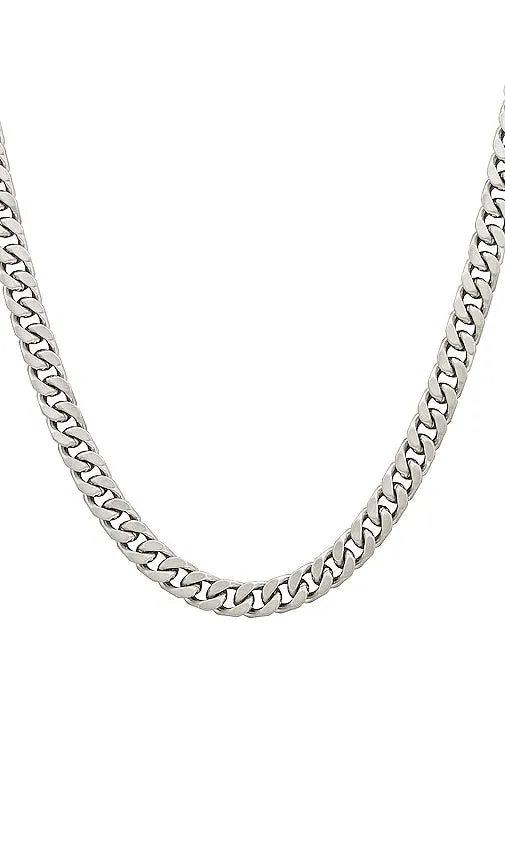 Demarson Luca Chain Necklace in Metallic Silver