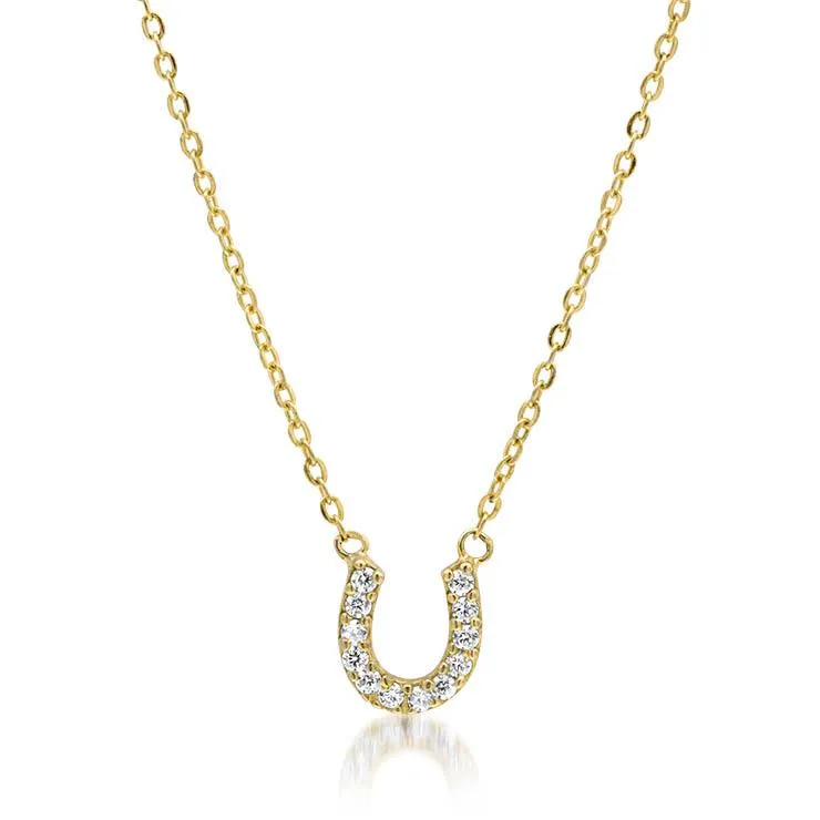 Diamond Horseshoe Neckklace