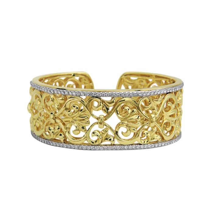 Diamond Ivy Lace Wide Cuff